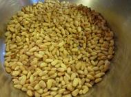 Beautifully toasted pine nuts